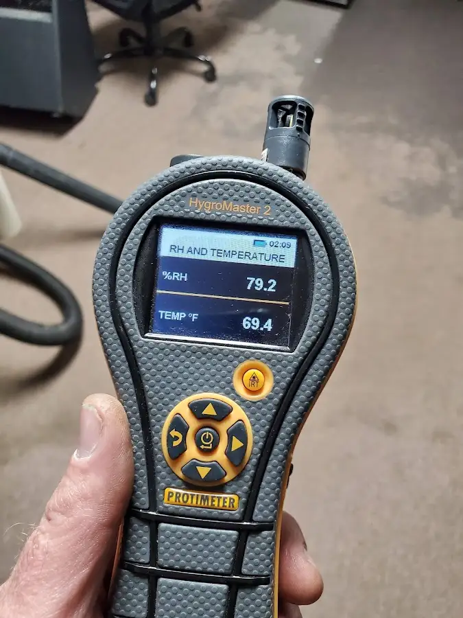 Moisture meter humidity assessment for Mold Remediation & Removal in Camden