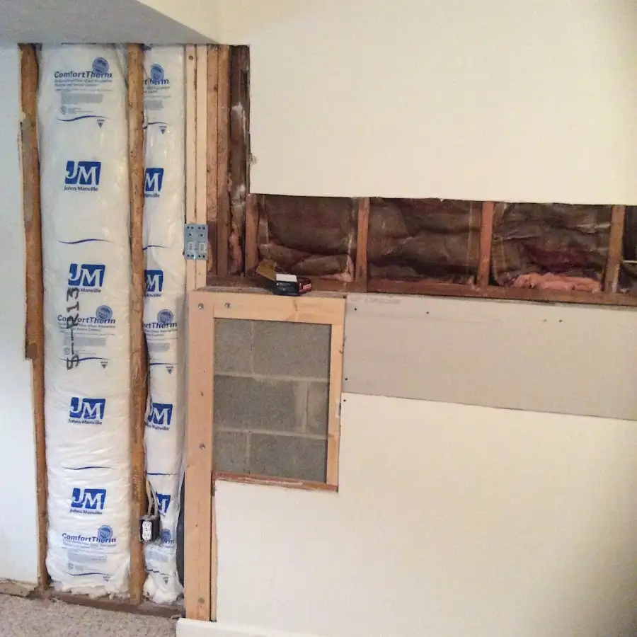 Wall insulation replacement during Odor Removal & Deodorization in Camden